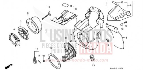 LUFTFILTER (1) CR250RE de 1984